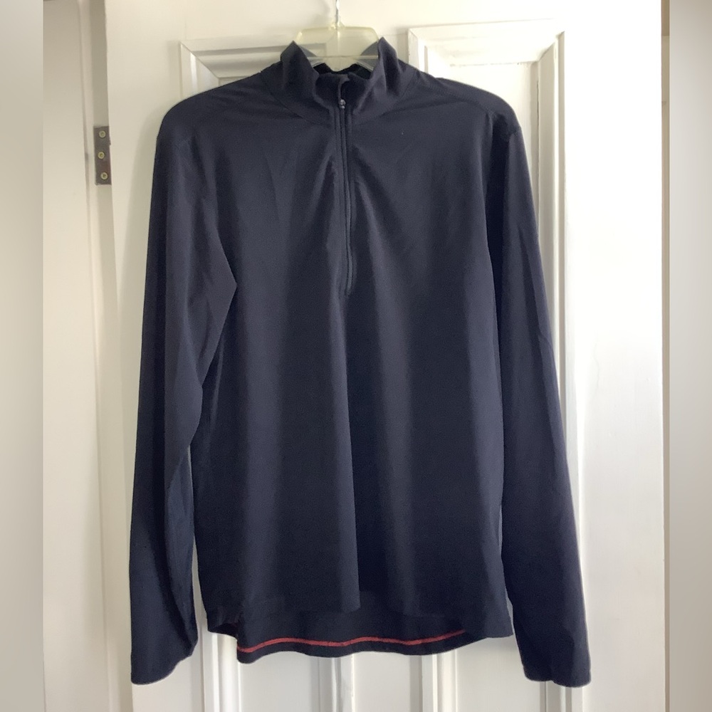Like New Gap Men’s 1/4 Zip Pullover Black Lightweight S